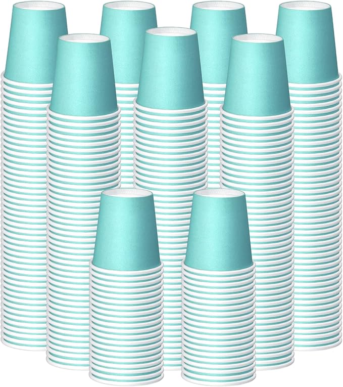 350 Pack 3oz Paper Cups, Bathroom Cups Disposable,Moushwash Cup Small Snack Cup for Water, Juice, Candy Ideal for Party Bathroom and Office(Blue)