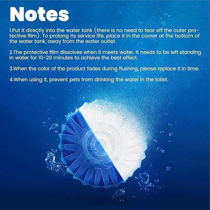 Toilet Bowl Cleaner, Toilet Bowl Cleaner Tablets 20 Pack - Long-Lasting Automatic Toilet Bowl Cleaning, Toilet Tank Cleaner Tablets for Bathroom
