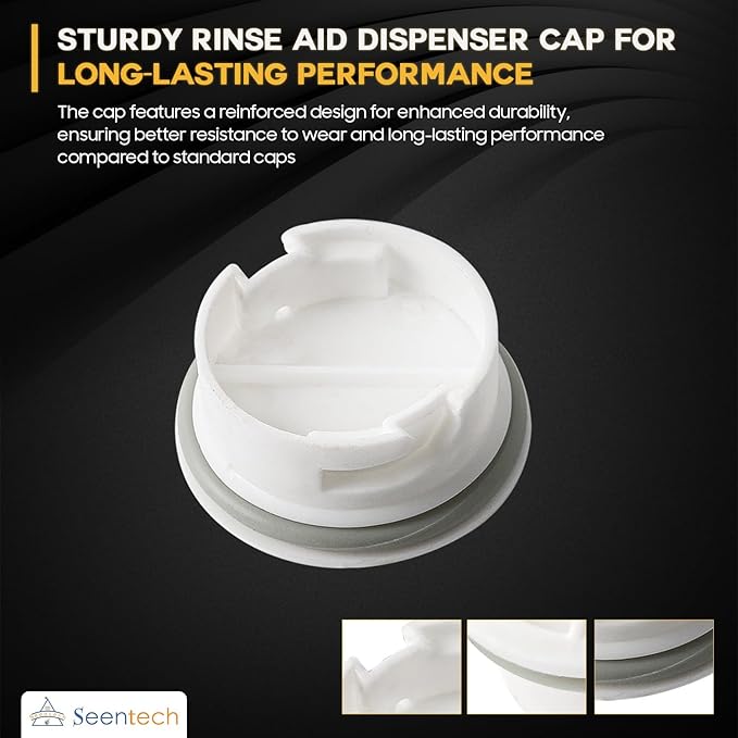 Seentech 154388801 Dishwasher Rinse Aid Cap – Compatible with Frigi-daire, Kenmore, Crosley Replaces AP2109579, 890363, 154388802