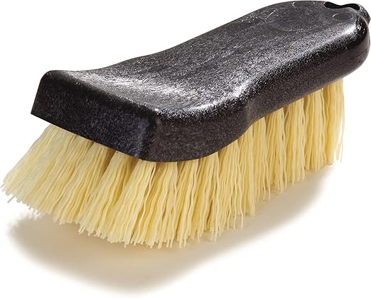 SPARTA 36501500 Plastic Hand Scrub Brush, Scrub Brush, Utility Brush With Break Resistant For Kitchen, Restaurant, Home , 6 Inches, Black, (Pack of 12)