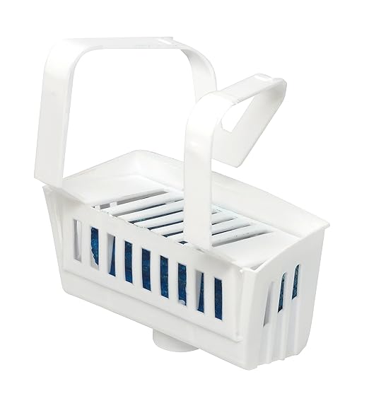 Big D 675 Toilet Bowl Rim Hanger with Non-Para Block, Evergreen Fragrance, 1500 Flushes (Pack of 12) - Ideal for restrooms in offices, schools, restaurants, hotels, stores, White