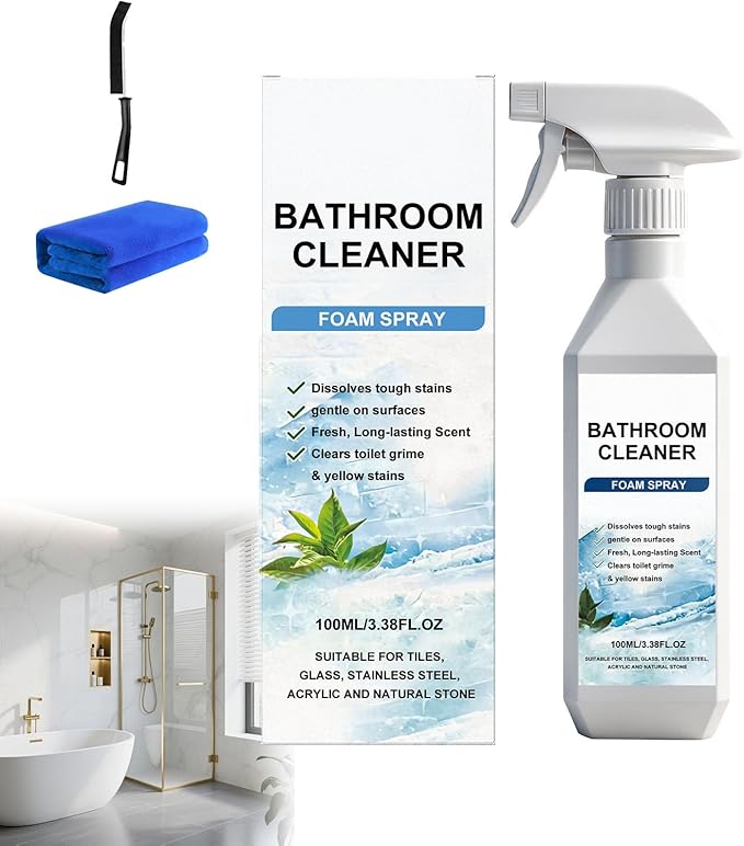 Scale Remover Bathroom Cleaner, Multi-purpose Bathroom Cleaner Foam Spray, Scale Remover Bathrooms Cleaner Foam Spray (1pcs)