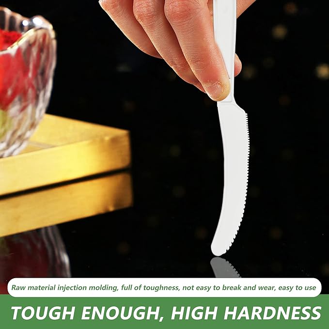 300 Disposable Spoons, Large Biodegradable Eco-Friendly Durable and Heat Resistant, Alternative to Plastic Spoons