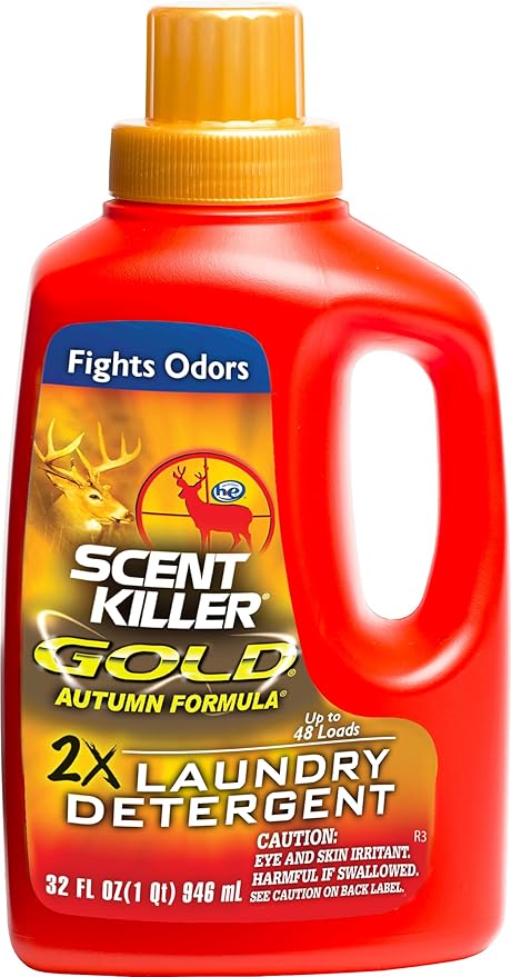 Wildlife Research Center Scent Killer Gold Autumn Formula Odor Eliminator Laundry Detergent for Hunting Gear, 32 Fluid Ounces