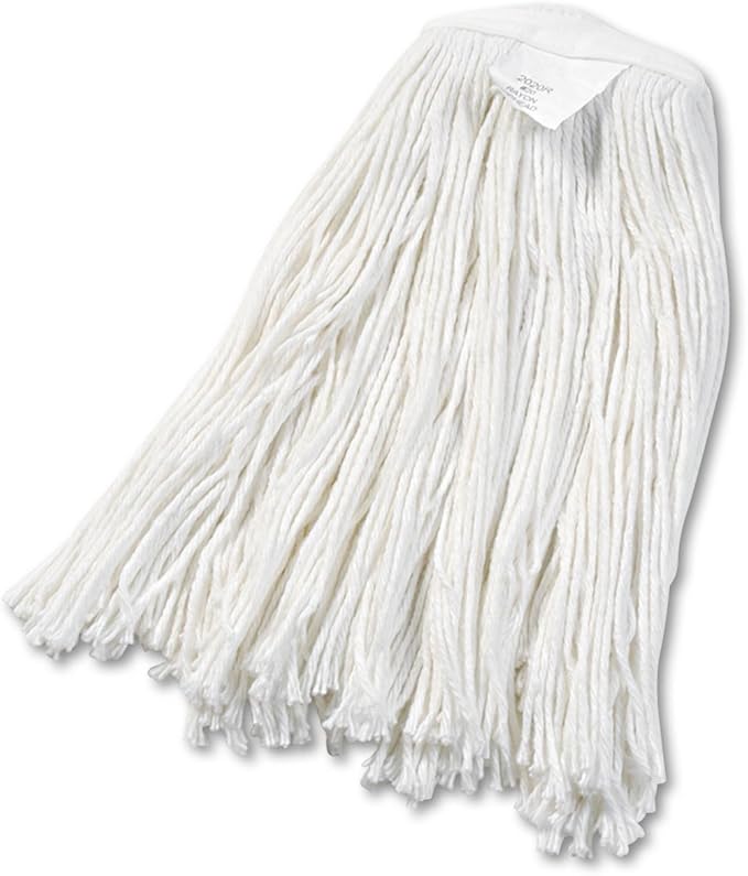 Boardwalk BWK2020REA Cut-End Wet Mop Head, Rayon, No. 20, White