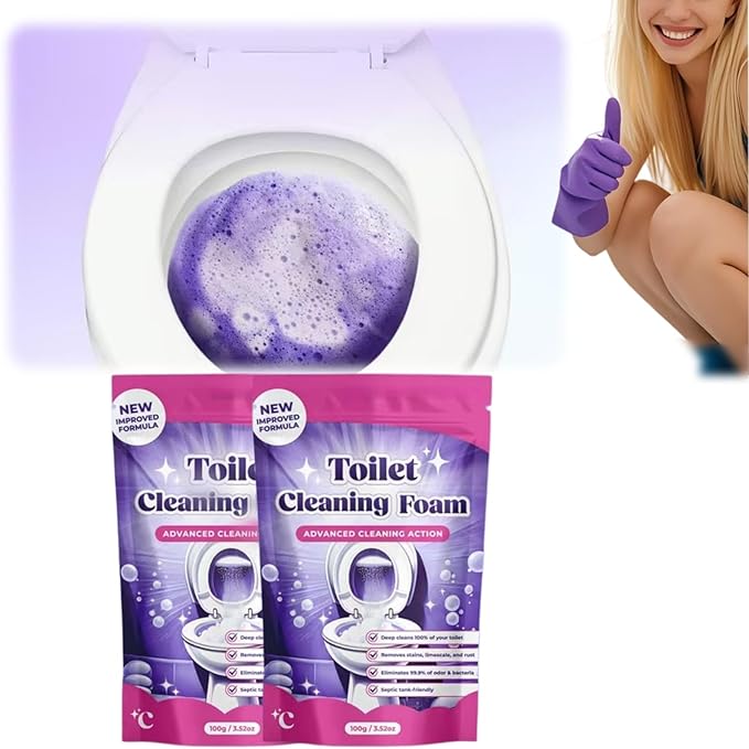 2026 New Upgrade Fizz Clean Toilet Cleaner, Fizz Toilet Cleaning Foam, Fizz Cleaning Powder, Fizz Clean Foam Cleaner, Touch Free Foaming Foaming Powder – Bathroom Toilet Cleaning Powder (bagged 1pcs)
