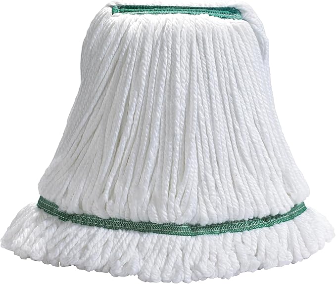 Winco Microfiber Commercial Microfiber Mop Head with Looped Ends, Large
