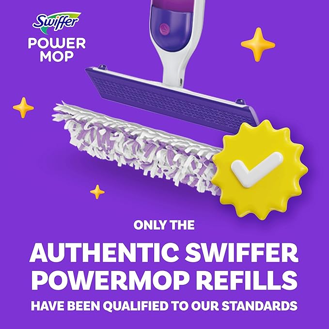Procter & Gamble Swiffer PowerMop Multi-Surface Mopping Pad Refills, 5 Count Mop Heads