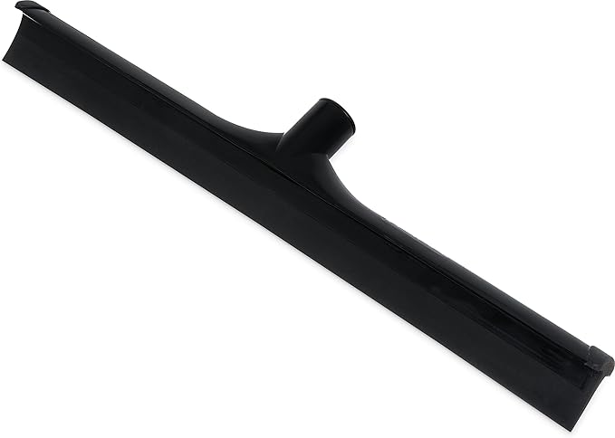 SPARTA 3656703 Plastic Floor Squeegee, Shower Squeegee, Heavy Duty Squeegee With Rubber Blade For Windows, Glass, Shower Doors, Floors, Windshields, 20 Inches, Black, (Pack of 6)