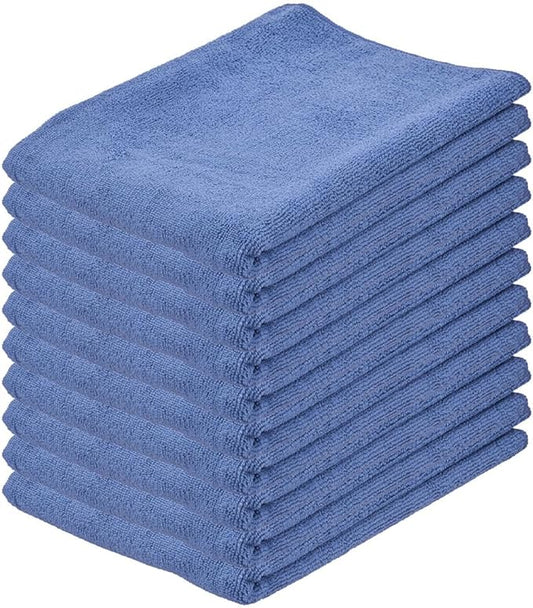 Superio Microfiber Squeegee Mopping Towel Extra Large Miracle Cloth 16"x 24" Streak Free Microfiber Floor Cloth-Rag for Cleaning House, Kitchen, Bathroom-Scratch Free-Multi Colored, 10 Pack