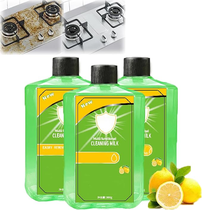 10.5 Oz/300 Ml Multi Scene Cleansing Milk, Cleaning Milk House Cleaner, Powerful Multifunctional Cleaner Liquidmilk Concentrated Cleansing Lotion, 2026 New Kitchen Cleaners, for Home (3)