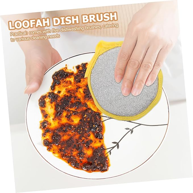 30Pcs Dual Sided Non Scratch Dishwashing Sponges for Kitchen Cleaning Ergonomic Design Absorption Durable Scouring Pads for Pots Pans and Dishes