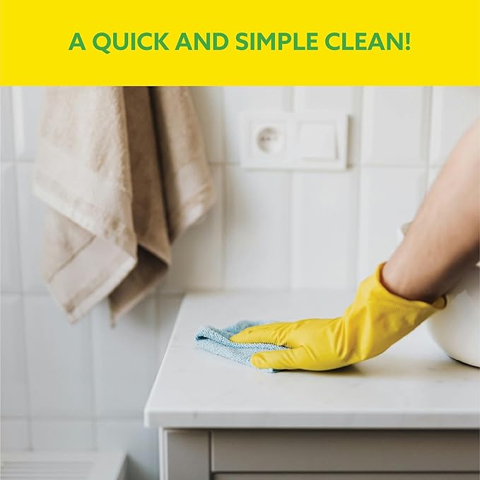 All Natural Lemon Scented Bathroom Cleaner (Pack of 1)– Multipurpose, Powerful Spray for Shower, Toilet, Sink & Tub – Descaler, Limescale, Grime, & Soap Scum Remover – Citrus Scent, Streak-Free Shine