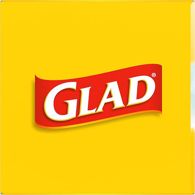 Glad Medium Trash Bags, 8 Gallon, Febreze Fresh Clean Garbage Bags, With Odor Control and Drawstring, 80 Count (Pack of 12)