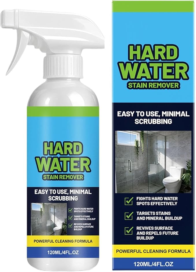 Hard Water Remover – Limescale Cleaner Spray, Glass Shower Stain Eliminator, No Rinse Formula | Long Lasting Protective Coating Solution For Bathroom Surfaces Care