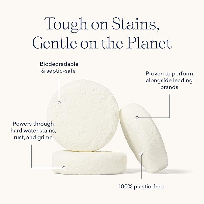 BLUELAND Dishwasher & Toilet Cleaner Duo | Dishwasher Detergent Tablet Starter Set | Toilet Bowl Cleaner Starter Set | No Harsh Chemicals, Plant-Based | Natural, Sustainable