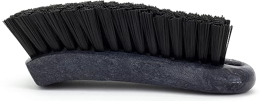 SPARTA Plastic Cutting Board Scrub Brush with Hanging Hole for Washing Cutting Boards, 6 Inches, Black