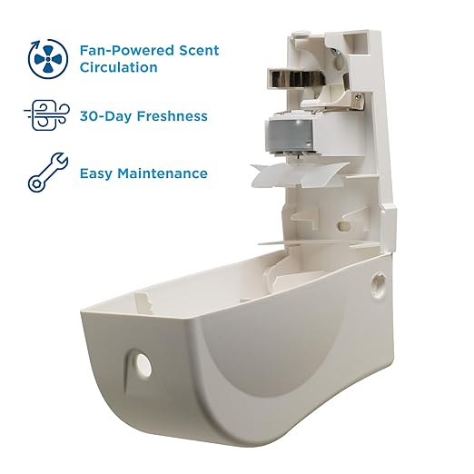 ActiveAire Powered Whole-Room Air Freshener Dispenser by GP PRO (Georgia-Pacific), White, 53287A, 4.090” W x 3.610” D x 6.820” H