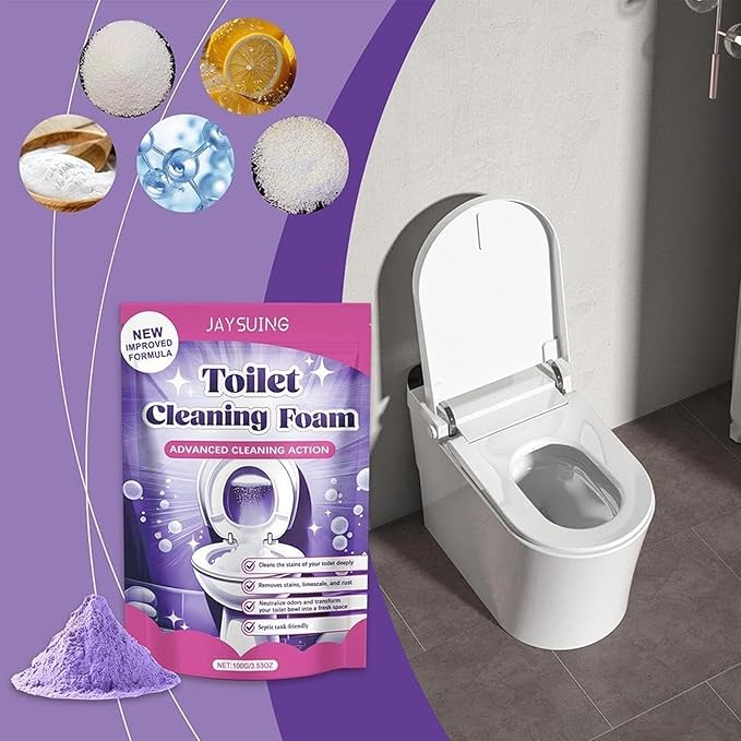 Toilet Bowl Cleaner, Cleanings Powder, Scented Cleaning Cleaner for Toilets, Touch-Free Foaming Bathroom Clean Foaming Powder (3)