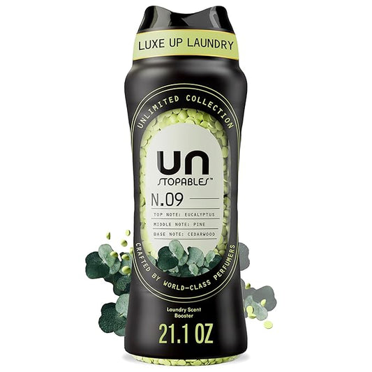 Downy Unstopables Unlimited Collection In-Wash Laundry Scent Booster Beads, No. 09, Fine Fragrance, Long-Lasting Fresh Scent Beads, 21.1 oz