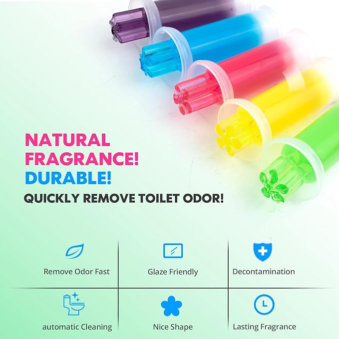 KILOSTEP Toilet Gel, 120 Count 9 Kinds Of Scent Toilet Gel Stamp Toilet Bowl Cleaners