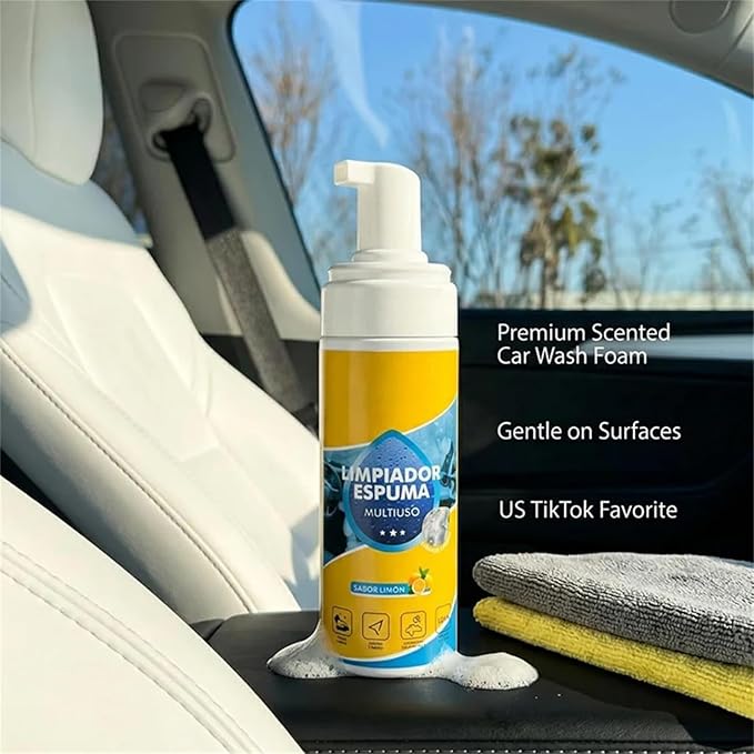 Auto Go Foam Cleaner, 2026 Upgrade 4-in-1 Multi-Enzyme Foam Cleaner – Deep Clean Car, Kitchen Enzyme Cleaners, All-Purpose Deep Cleaning Spray for Cars Interior, for Car, Kitchen, Sofa (3pcs, cleaner)