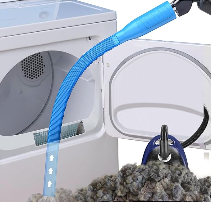 PetOde Dryer Vent Cleaner Kit Vacuum Attachment - Multiple Combinations V1 Lint Remover Power Washer and Vacuum Hose Quickly Removes Lint