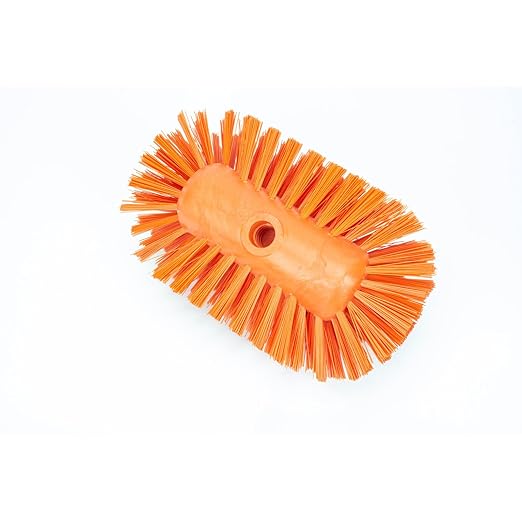 SPARTA Kettle Brush, Essential Scrubber with Flared Head for Cleaning Tanks and Kettles, 5.5" x 9.5", Orange