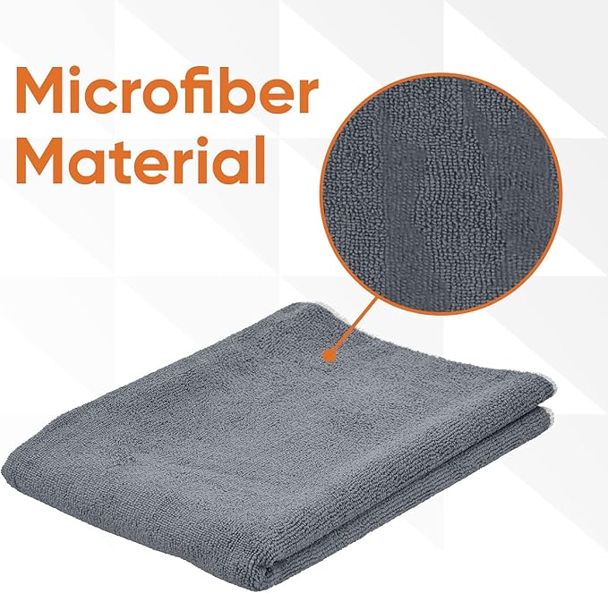 Superio Microfiber Squeegee Mopping Towel Extra Large Miracle Cloth 20 x 30 Streak Free Microfiber Floor Cloth-Rag for Cleaning House, Kitchen, Bathroom-Scratch Free, 18 Pack