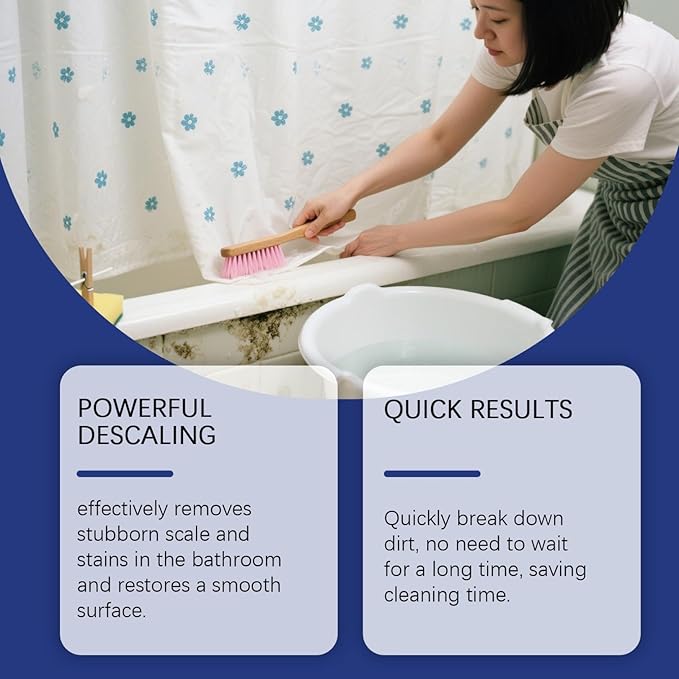 Bubble Cleaner Foam - Upgrade Bathroom Descaler Foam Cleaner, Bath-Room Glass Descaler To Tile Faucet Remover Tub Cleaner 60ml (2)