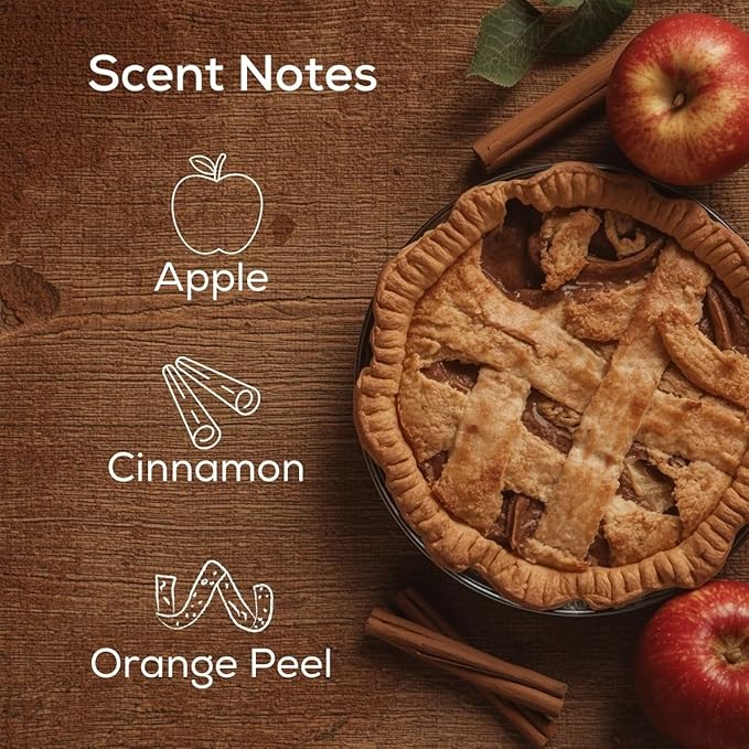 Scent Fill Cinnamon Apple Plug in Air Freshener, 4 Scented Oil Refills