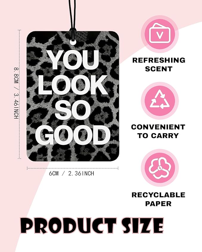 Coquette Pink Bow Christian Orange Citrus Car Air Freshener 4pcs, Vintage Floral Bible Verse Religious Hanging Scents Car Accessories Interior Mirror Decor for Women Girls