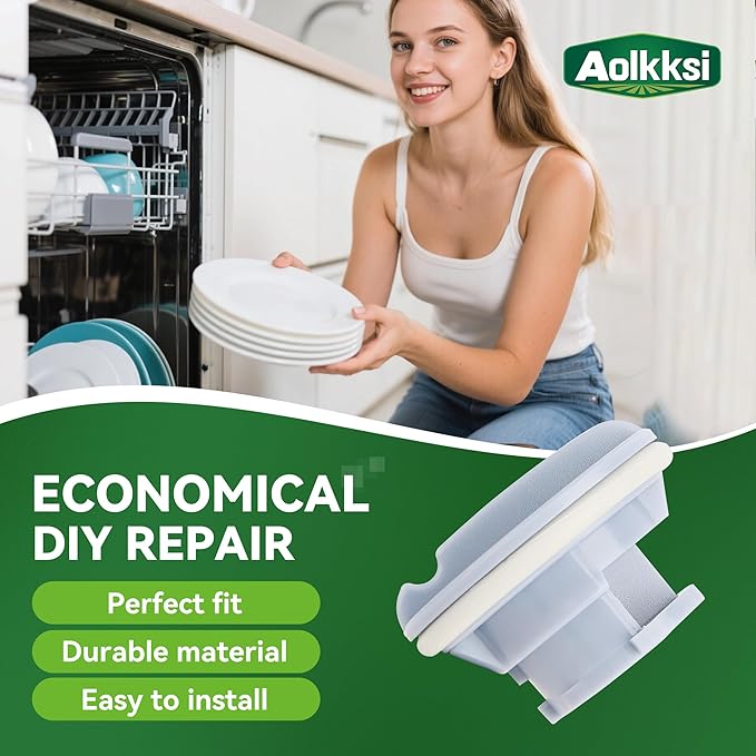 8558307 Dishwasher Dispenser Cap Compatible with Whirlpool Kenmore Dishwashers - Replaces 8193984 8539095 8558310 WP8558307 WP8558307VP PS11746426 AP6013204 - Pack of 1