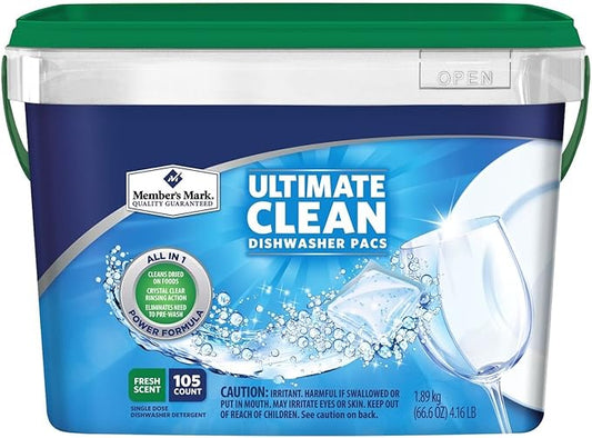 Member's Mark Ultimate Clean Automatic Dishwasher Pacs (105 Count)
