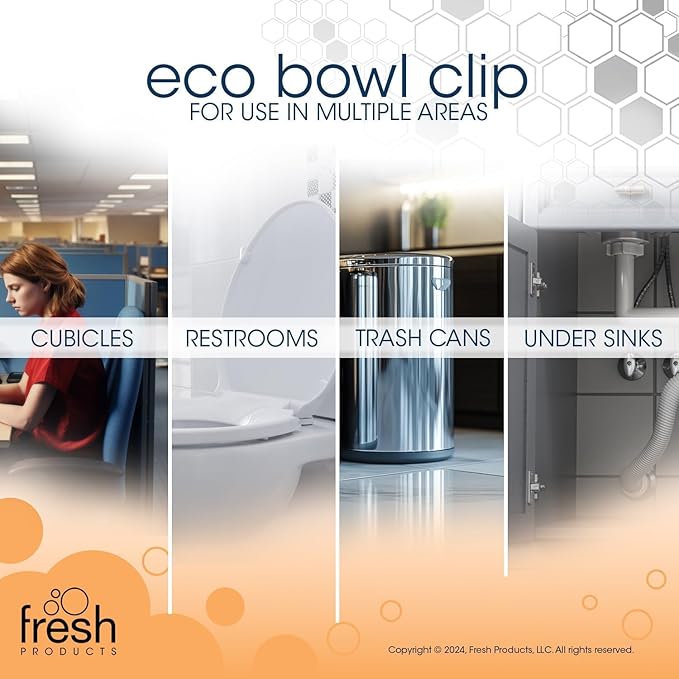 Fresh Products Eco Bowl Clip 2.0 Air Freshener, Sample Pack (Box of 6)