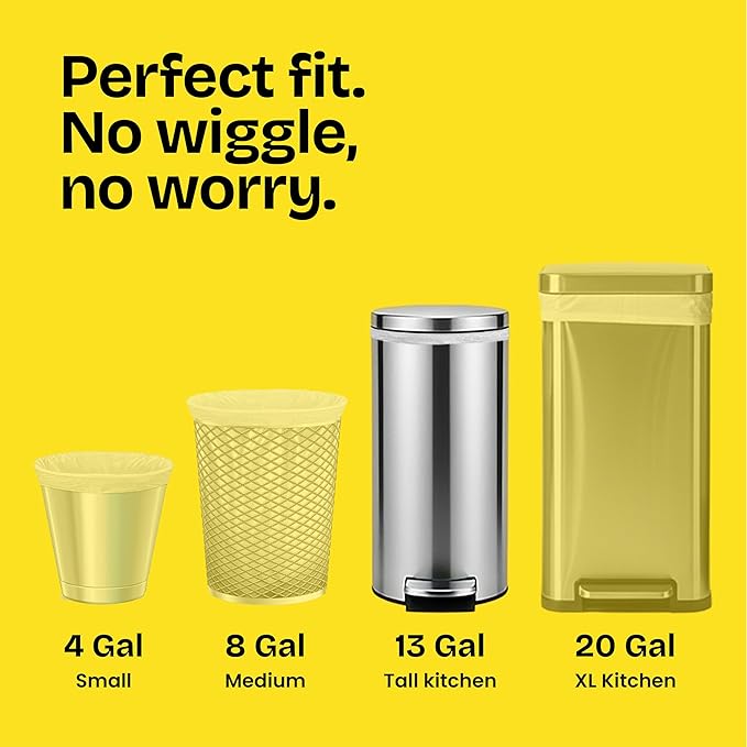 Glad ForceFlex Tall Kitchen Trash Bags, 13 Gallon, Gain Original, 40 Count (Package May Vary) (Pack of 6)