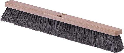 SPARTA Flo-Pac Tampico Floor Sweep, Floor Brush, Broom for Cleaning, 24 Inches, Black, (Pack of 12)