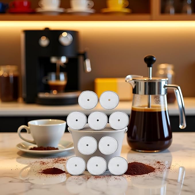 10Pcs Universal French Press Filter Screen 3" 304 Stainless Steel French Press Filter Replacement Useful and Professional Coffee Filters,Reusable Coffee Filters,Paper and Plastic Household Supplies