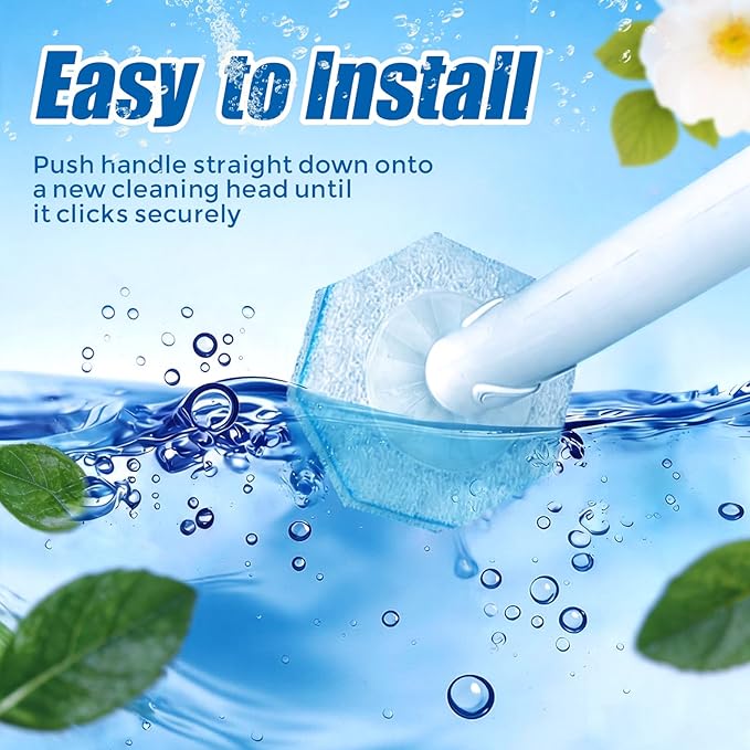 64 Count Toilet Wand Refills for Clorox Toilet Wand,5X Cleaning Power, Extra Thick, Fresh Fragrance,Compatible with Most Toilet Brushes