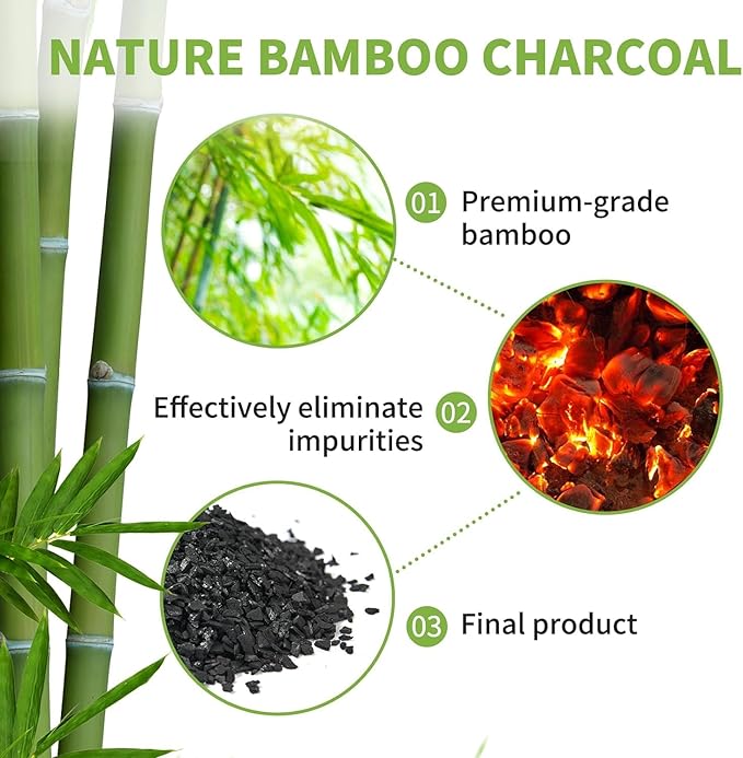 CLEVAST 16 Pack Activated Bamboo Charcoal Odor Absorber - Air Purifying Bags(8x100g, 8x50g), Natural Fresh Deodorizer and Moisture Eliminator for Home, Closet, Car Air freshener, Multicolor