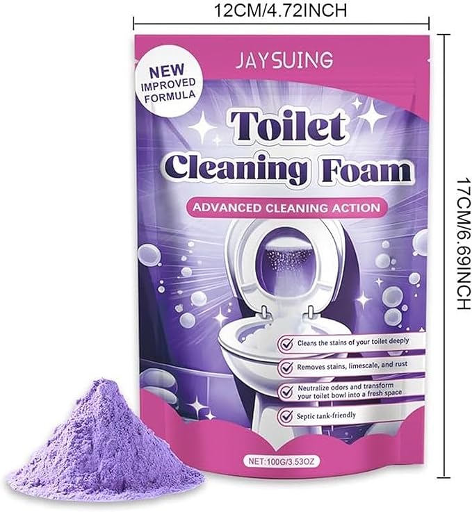 Toilet Bowl Cleaner, Cleanings Powder, Scented Cleaning Cleaner for Toilets, Touch-Free Foaming Bathroom Clean Foaming Powder (3)