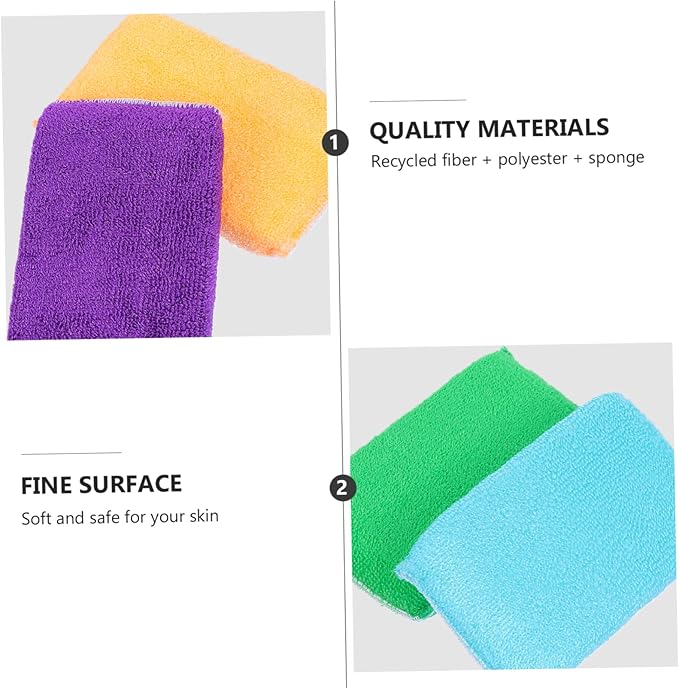 Beaupretty 10pcs Dish Rags House Cleaning Supplies Dishwashing Sponges Sponge Pad Random Color