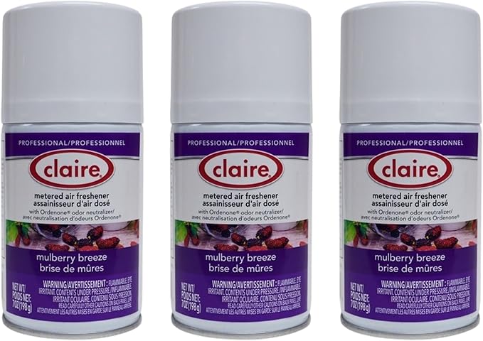 Claire CL106 Mulberry Breeze Metered Air Freshener; 7 Oz (3 Pack)