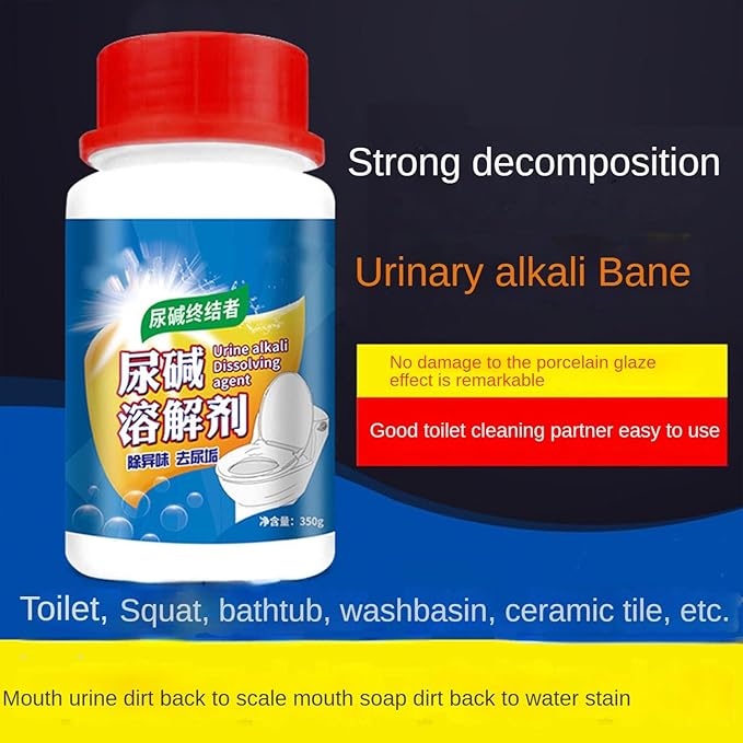 Toilet Urine Alkali Cleaner - Deodorization and Odor Removal, Urine Alkali Cleaner for Household Use with Yellow Stains in Urinals