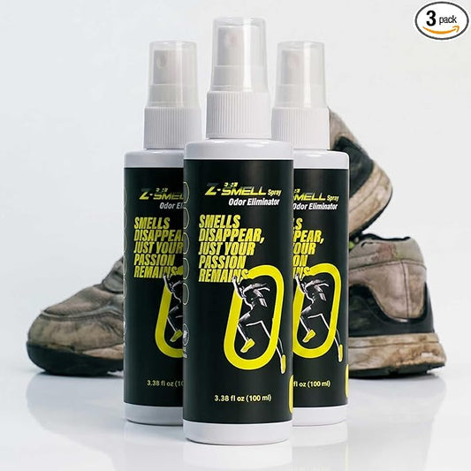 Z-Spray Odor Eliminator Spray – Bio-Based Enzyme Spray, Unscented & Made with No Harsh Chemicals – For Shoes, Pets, Gear, Car & Home – Safe for Kids & Animals – Pack of 3