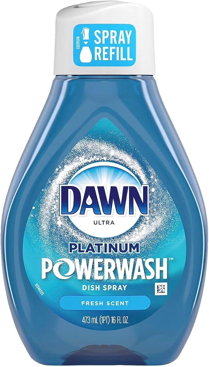 Dawn Ultra Platinum Powerwash Liquid Dish Soap, Fresh Scent, 16 oz., (52366)
