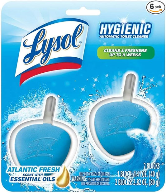 LYSOL No Mess Automatic Toilet Bowl Cleaner, Ocean Fresh Scent 2 ea (Pack of 3)