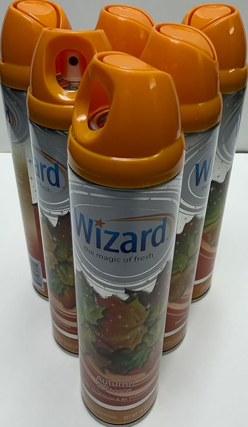 Wizard The Magic of Fresh | Odor Neutralizer & Air Freshener - 10 Oz. Autumn breeze (Pack of 6) (Packaging May Vary)