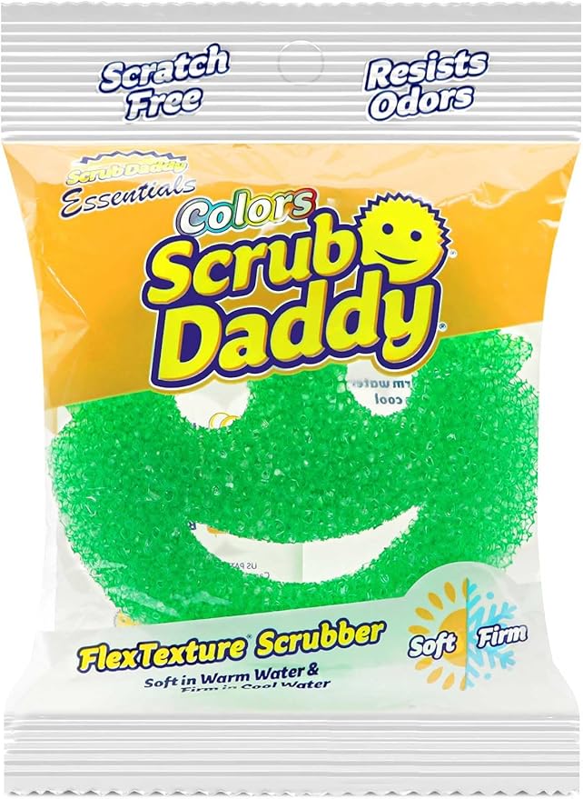 Scrub Daddy Essentials - Colours: FlexTexture Foam Sponge, 1 Count