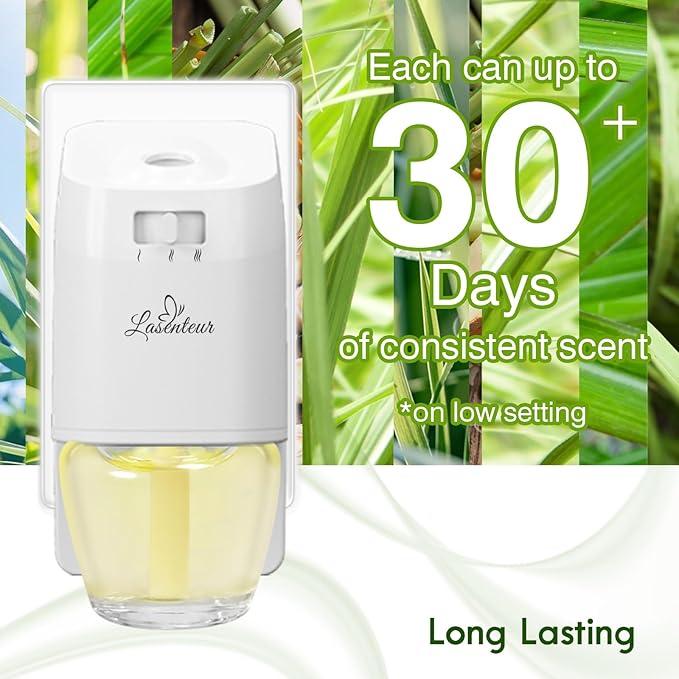 Plug In Air Freshener Refills for Home, Citronella Scent 3 Count, Wall Plug In Refills 1.98 Fl Oz, Compatible with Air Wick & Glade, Not for Glade Plus, Scented Refill for Indoor, Backyard, Camping
